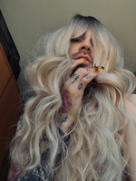 Парик женский с длинными волнистыми волосами, блондинка, искусственные волосы #17, Володин Е.