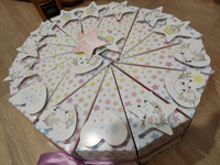 Бумажный торт "Единороги"/ Подарочные коробочки для упаковки сладостей и сюрпризов на день рождения или детский праздник #18, Юлия Т.