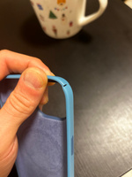 Чехол силиконовый МagSafe для iPhone 15 Winter Blue с анимацией NFC, Silicone case magsafe для Айфон 15 морозный голубой #30, Александр Л.