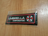 Нашивка на одежду на липучке, Стежкофф, "Umbrella corporation ", красный кант, 12,5х3,8 см, 1 штука #20, Игорь М.