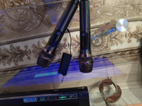 Микрофон караоке беспроводной Vita Musica для живого вокала и выступлений, профессиональный, 2 шт #7, Галина Х.