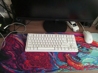 Большой игровой коврик для компьютерной мыши и клавиатуры с RGB подсветкой для компьютера и ноутбука. Игровая поверхность для дома и офиса. Геймерский коврик для ПК. Монстр. 80*30 см #18, Данил Ш.