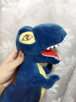 Дракон Тираннозавр Рекс синий 38 см. мягкая игрушка для детей, обнимашка, домашний питомец #55, Ксения Н.