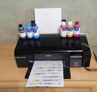 Чернила для принтера Epson (E0010), Epson Stylus Photo T50, R270, R290, TX650, R390 и др. Краска для принтера Эпсон для заправки картриджей (Комплект 6шт) #1, Валерий И.