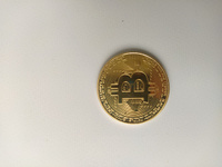 Сувенирная монета Биткоин (Bitcoin) 2 штуки #4, Витек