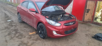 Бампер передний в цвет кузова для Хендай Солярис 1 Hyundai Solaris 1 (2011-2014) TDY - CHARMING RED - Красный #33, Дмитрий Ч.