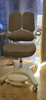 ErgoKids Детское компьютерное кресло ортопедическое Trinity Grey (арт.Y-617 G) регулируемая подставка для ног по высоте до 25 см и съёмные регулируемые подлокотники и дополнительный чехол на сиденье в цвет кресла, серый #7, Александр С.