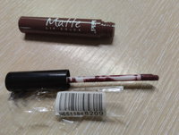 Жидкая помада для губ kiki Matte lip color тон 214 винный стойкая увлажняющая матовая с маслом жожоба и витамином Е , кики #17, Наталья Д.