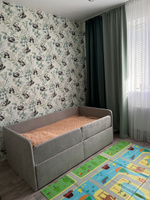 Детский диван-кровать 180 90 см Лакки серый с ящиком, кровать детская от 3х лет #3, Алёна м.