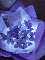 Букет из бабочек светящийся с гирляндой набор для самостоятельной сборки #47, Екатерина С.
