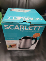 Scarlett Электрический чайник на подставке металлический SC-EK21S25, 1350 Вт, 1.5 л, хром #7, Егор П.