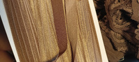 Резинка для шитья бельевая окантовочная 15 мм длина 50 метров блестящая цвет светло коричневый эластичная для одежды, белья, рукоделия #6, Ксения Б.