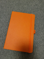 Блокнот для записей А5 на резинке Bruno Visconti CITY оранжевый в линейку / кожаный ежедневник недатированный / записная книжка #3, Дарья Г.
