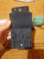 Набор съемных укороченных спиц Denim Indigo Wood Mini, спицы 3-6 мм / 5 см, дерево, KnitPro, 20645 #3, Гульнур Х.