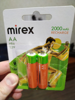 Аккумуляторные батарейки Mirex пальчиковые АА 2000 mAh Ni-Mh 1,2V 2 шт #18, Дмитрий Л.