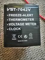 Автомобильные часы VST-7042V / температура - внутри и снаружи/ будильник / вольтметр / LED-подсветка #92, Максим