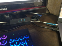 USB HUB 3.0 Хаб/ Сетевая карта/концентратор/Разветвитель USB 3.0 на 3 порта. Высокоскоростной гигабитный Enternet адаптер RJ45 переходник LAN Интернет 100 Мбит/с. #30, Сергей П.