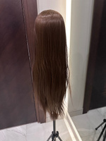 Учебная голова манекен для парикмахера, 100% протеин,темно-коричневый #8, Ермолович Анастасия Петровна
