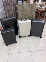 Чемодан на колесах в дорогу средний NINETYGO Rhine Luggage 24" белый, размер М / Аксессуар дорожный для путешествий #12, Лидия Л.