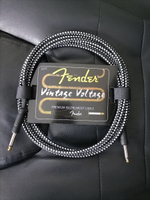 Премиум гитарный кабель черный 3 метра 6.3 jack Fender Vintage Voltage, шнур для для электрогитары, электроакустической, полуакустики, провод для музыкальных инструментов. #31, Андрей Т.