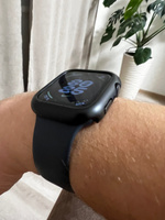 Защитный (противоударный) бампер на часы Apple watch / Пластиковый чехол на боковую поверхность для Apple watch (Эпл вотч) 7/8 Series, 45mm #42, Самсунг!