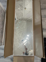 Зеркало интерьерное в алюминиевой раме настенное, TODA ALMA, 160х50 см. Белое #98, Александр О.