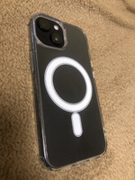 Прозрачный чехол для iPhone 15 с поддержкой MagSafe/ магсейф на Айфон 15 для использования магнитных аксессуаров, противоударный #47, Артем С.