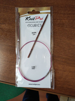 Спицы для вязания круговые деревянные 3.0 мм 60 см Knit Pro Cubics на тросике #5, Наталья Ш.