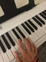 Avoris F88 WH - синтезатор (цифровое пианино) с подсветкой клавиш и с функцией обучения, midi -клавиатура, белый цвет #4, Ксения Д.