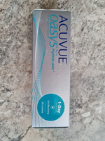 Однодневные контактные линзы Acuvue 1-Day Oasys with Hydraluxe, 30 шт. R: 8.5, D: -1.25 #20, Светлана Г.