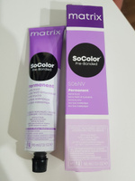 MATRIX Крем - краска SoColor для волос, перманентная ( 506NV темный блондин натуральный теплый 100% покрытие седины - 506.02), 90 мл #234, Вероника