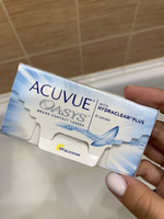 Контактные линзы Acuvue, Oasys with Hydraclear Plus, 6 линз I 8.8 I -6.00 I двухнедельные I прозрачные #32, Юлия С.