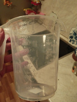 Кружка мерная Ар-Пласт 1 л, емкость мерная пластиковая, стакан мерный с носиком, прозрачный #59, Константин М.