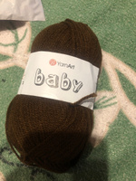 Пряжа YarnArt Baby 1 шт - 1182 (Шоколад) - 50 гр х 150 м / ЯрнАрт Беби #28, Анастасия С.