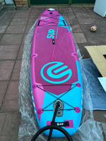 Надувной двухслойный сапборд E-SUP PINK CARNATION 11'6" 350-88-15 см / Сап доска для серфинга и отдыха на воде #3, Денис Х.