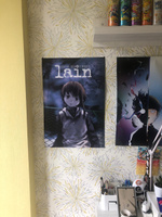 Плакат на стену для интерьера Эксперименты Лэйн (Experiments Lain - Лэйн Ивакура 11) - Постер по аниме формата А2 (42x60 см) #4, Полина Ф.