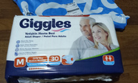 Подгузники для взрослых Giggles, размер M, обхват талии 85-125, 30 штук в упаковке #2, Сергей К.