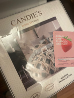 Постельное белье семейное дуэт Candies, Сатин люкс, 2 пододеяльника, простыня на резинке по кругу, Сатин люкс, 4 наволочки 70x70, 50x70 #47, Ольга Павлова