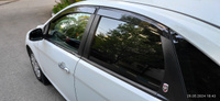 Дефлекторы окон Voin на автомобиль Ford Focus II 2005-2010 седан/хэтчбек, накладные 4 шт #4, Николай Д.