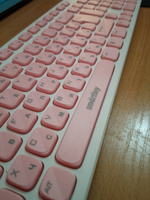 Мышь и клавиатура комплект мультимедийный Smartbuy ONE 250288AG, бело-розовый #9, Максим Р.