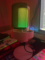 Конденсаторный RGB USB-микрофон FIFINE AmpliGame A8 микрофон для компьютера игровой для стрима , студийный для записи и подкастов розовый #165, Алексей И.