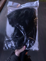 Карнавальный праздничный парик из искусственного волоса Riota Каре, 110 гр, черный, 1 шт. #5, Анастасия К.