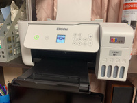 Epson МФУ Струйное L3266 (Русская версия) + Wi-Fi + СНПЧ + Набор оригинальных чернил + Русское меню + Гарантия 12 месяцев, белый #8, Наталья М.