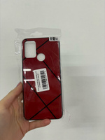 Чехол силиконовый, для Huawei Honor 9A, непрозрачный, красный #8, Данила А.