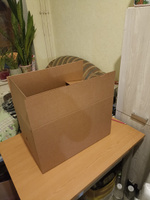 Картонные коробки, С РУЧКАМИ, коробка для переезда, и хранения, 50х30х30 см., 10 штук. #7, Раду О.