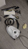 Пароочиститель для дома Karcher SC 2 EasyFix, белый + аксессуары VELERCART: насадка для мытья окон, 4 пластиковые щёточки и 2 латунные #90, Светлана А.