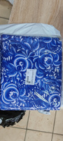 Ткань для шитья Габардин 155 см х 300 см (100% пэ) разноцветная с орнаментом хохлома #44, Ольга Б.