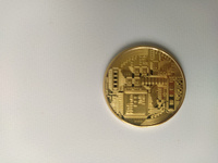 Сувенирная монета Биткоин (Bitcoin) 2 штуки #5, Витек