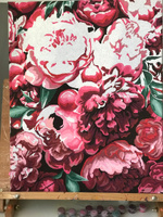 Картина по номерам Школа талантов, цветы "Пионы" на холсте 40х50 см с подрамником, подарок #5, Галия З.