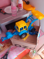 Синий трактор с ковшом машинка строительная детская #15, Татьяна З.